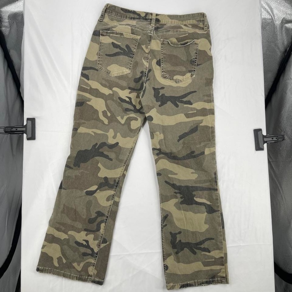 Kut from the Kloth Camo Boot Cut Jeans - Olive, Khaki, Black - Picture 5 of 6